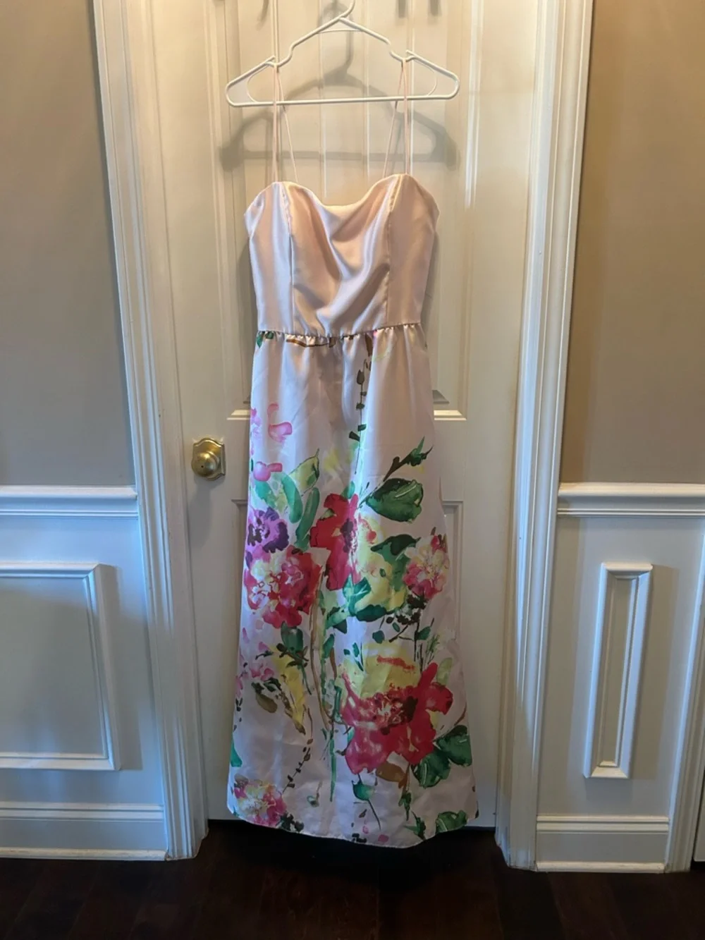 ALFRED SUNG Pink Floral Maxi Dress - Picture 2 of 4